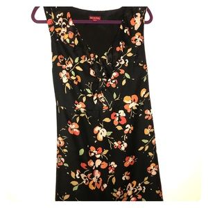 Sleeveless Merona flutter-collar floral dress